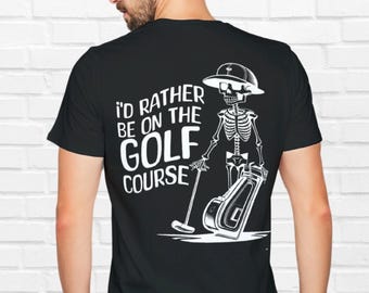 Skeleton Golfer T-Shirt | Funny Golf Lover Tee