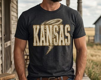 Kansas Tornado T-Shirt | Distressed Vintage Midwest Graphic Tee