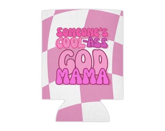 Godmother Proposal Koozie, God Mama Can Cooler, Polyester Drink Insulator