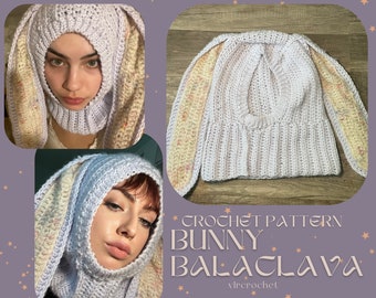 Bunny Balaclava Crochet Pattern | PDF | Instant Digital Download | US Terms