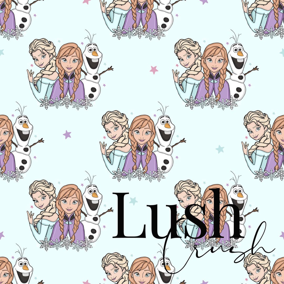 Elsa Repeating Pattern SEAMLESS PATTERN DESIGN | Girl | Frozen | Princess | Magic | Repeat ...