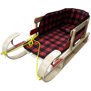 Traditional SnowKiss XL Sleigh with Belted Plaid Pad