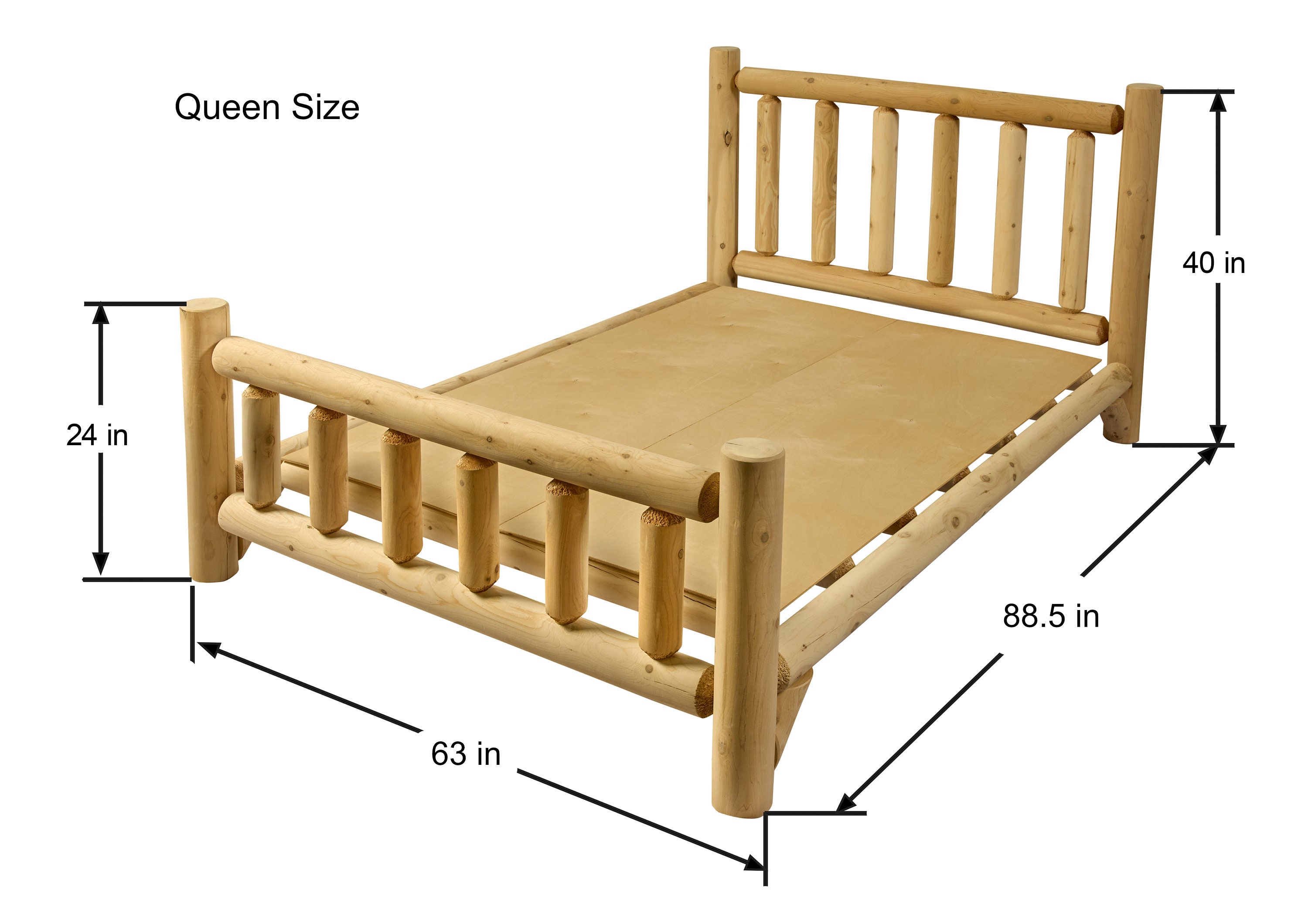 Log Bed Cedar Log High Quality Etsy UK