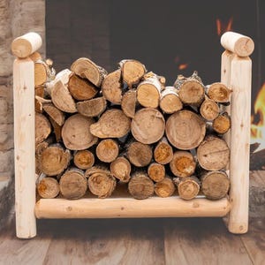Log Firewood Rack