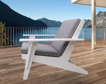 Moderner Lounge Chair Indoor / Outdoor, Adirondack Chair