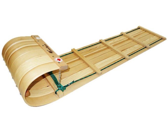 Old English Wood Sledge or Toboggan by Murray & Baldwin, Vintage Winter