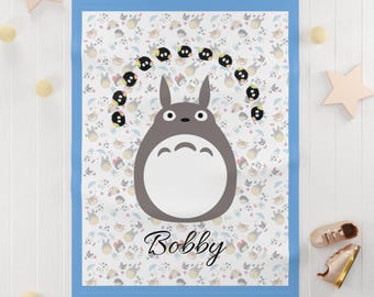 Personalisierte Studio Ghibli Baby-Decke aus Fleece