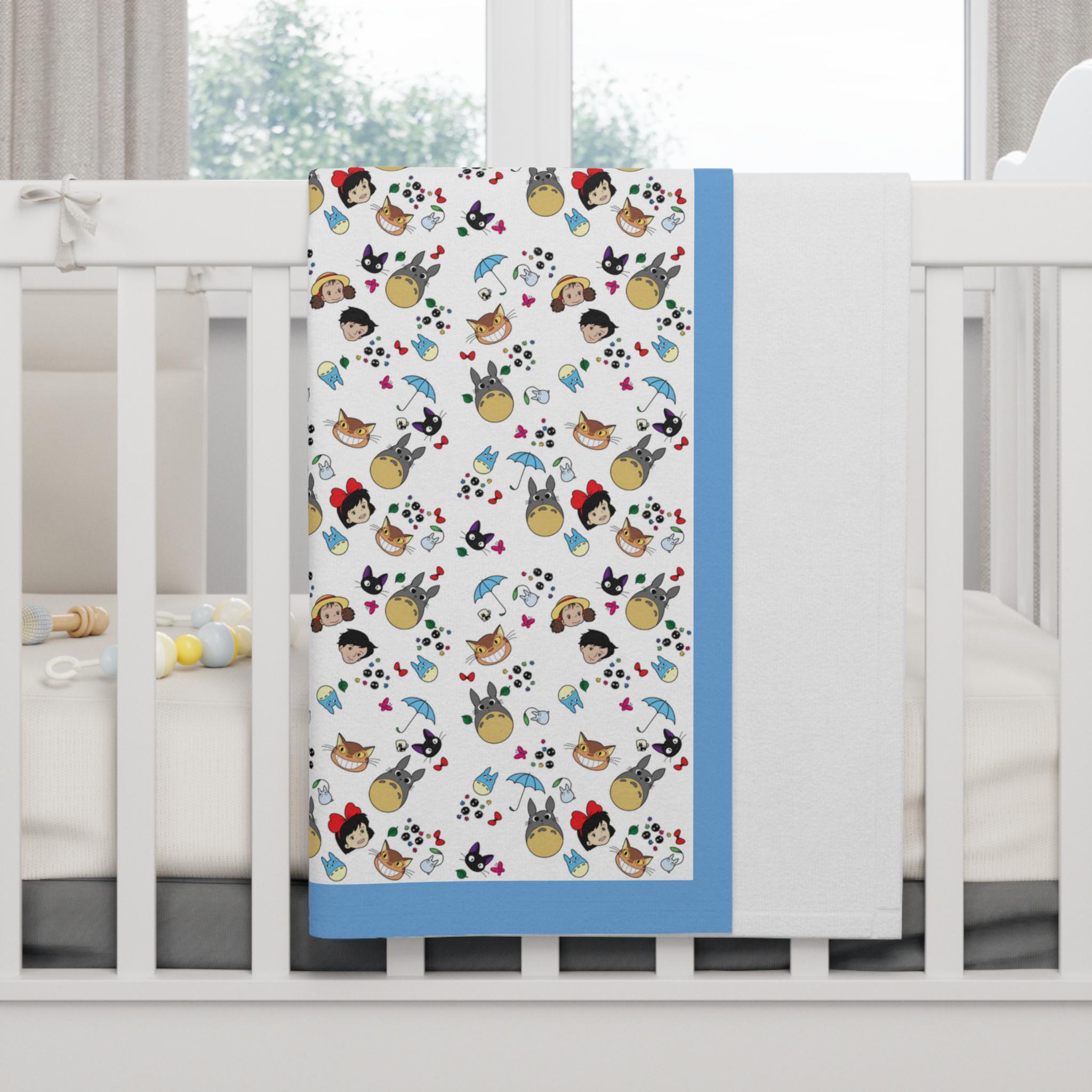 Studio Ghibli Soft Fleece Baby Blanket (Blue)