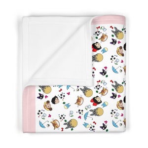 Studio Ghibli Baby Blanket (Pink) image 3