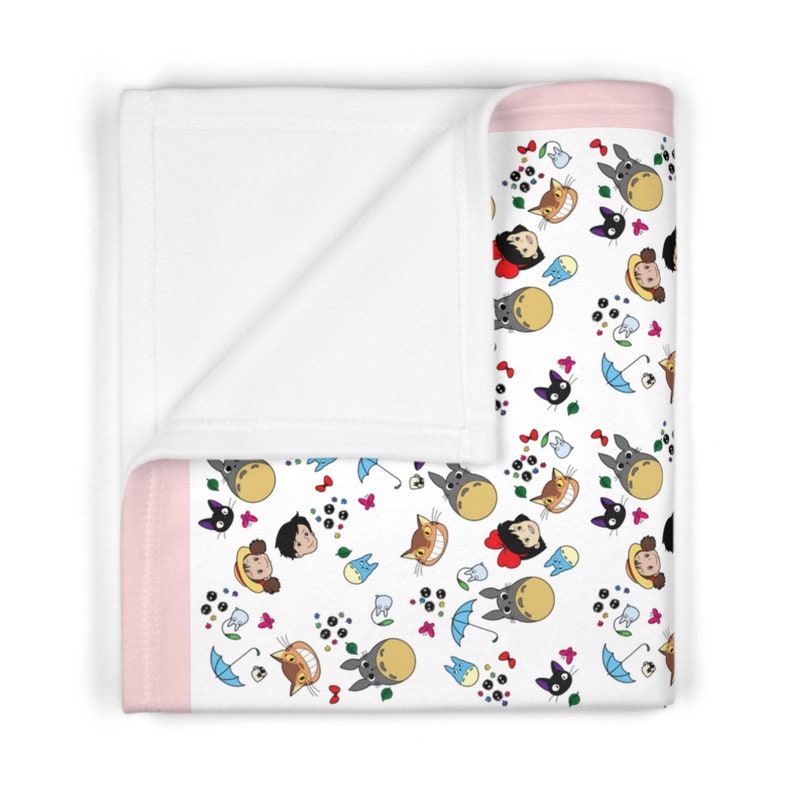 Studio Ghibli Baby Blanket (Pink) image 3