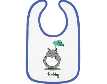 Studio Ghibli Baby Bib (Blue) - Personalizable