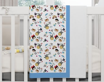 Studio Ghibli Soft Fleece Baby Blanket (Blue)
