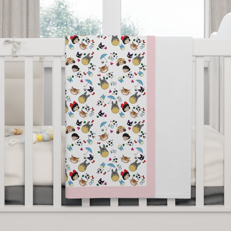 Studio Ghibli Baby Blanket (Pink) image 1