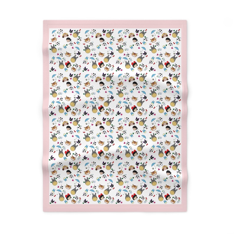 Studio Ghibli Baby Blanket (Pink) image 2