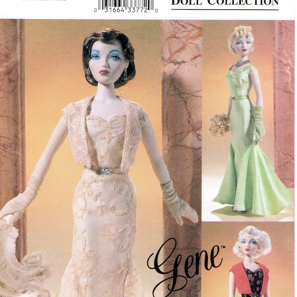 Vogue Craft 7466 / 770 Gene Doll Clothes c. 1930s (Evening Gown, Day Dress, Vest, Gloves) Sewing Pattern (2001) for 15.5" Size Doll - Uncut