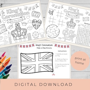 King Charles III Coronation Activity Bundle: Coloring Pages (Digital Download)