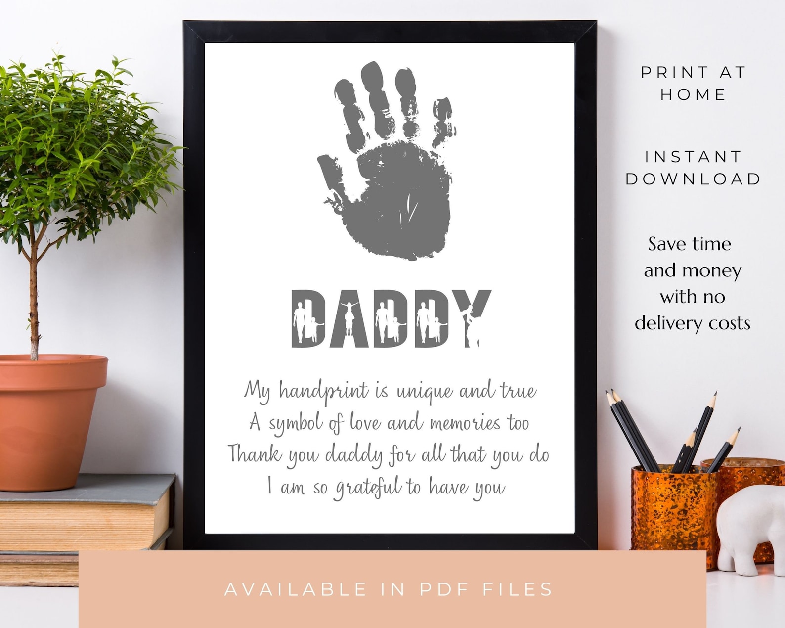 Father's Day Handprint Crafts Baby Handprint Gifts for Etsy