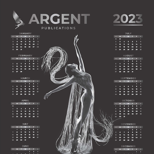 Luxury 2023 Wall Calendar, Limited Prints, Argent Publications Branded, Original Art, Award-Winning Photography, High-Quality Gloss Paper