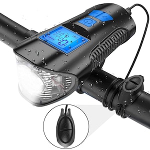 Bicycle Light with horn and speedometer fully rechargeable