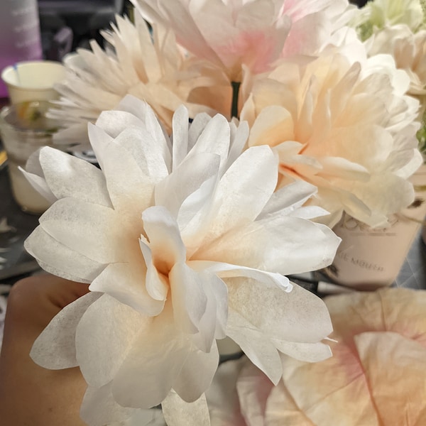 Coffee Filter Roses Etsy