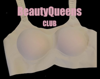 M2F Borstprothesen BH voor MTF / Party Queens, Transgender Full Cover Silicone Padded Bralette, Crossdress Lingerie, Mastectomie BH