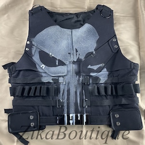 The Punisher Weste Skull Weste Cosplay Weste Handmade Weste Bild 1