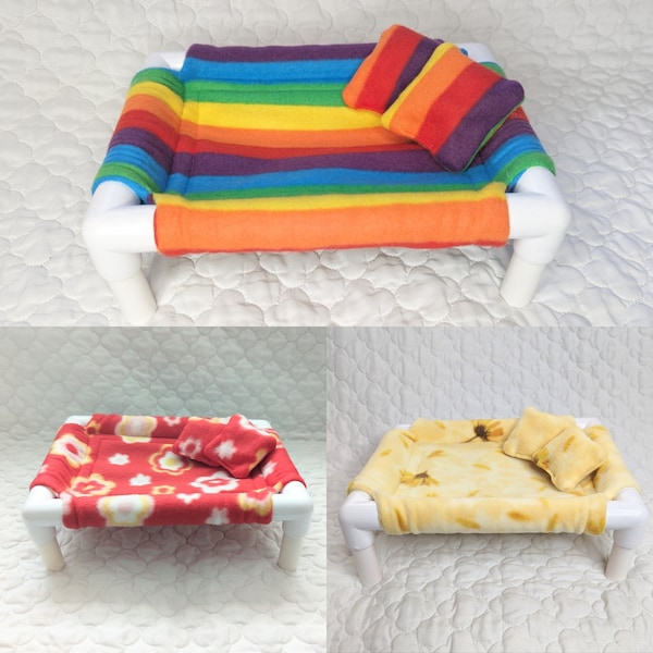 READY TO SHIP Guinea Pig Bed - Guinea Pig Hammock - Guinea Pig Cot - Small Pets Bed - Guinea Pig Accessories