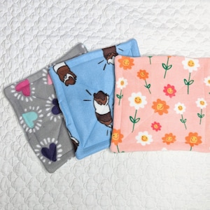 READY TO SHIP Guinea Pig Pee Pads 12 x 12 - Small Pet - Hedgehog Rat Hamster Pee Pads - Water Bottle Drip Pads - Cage Liner For Guinea Pigs