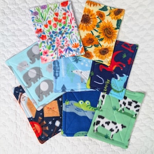 Reversible Fleece Pee Pad: Small Animal Cage Liner (9.5 x 6.5)