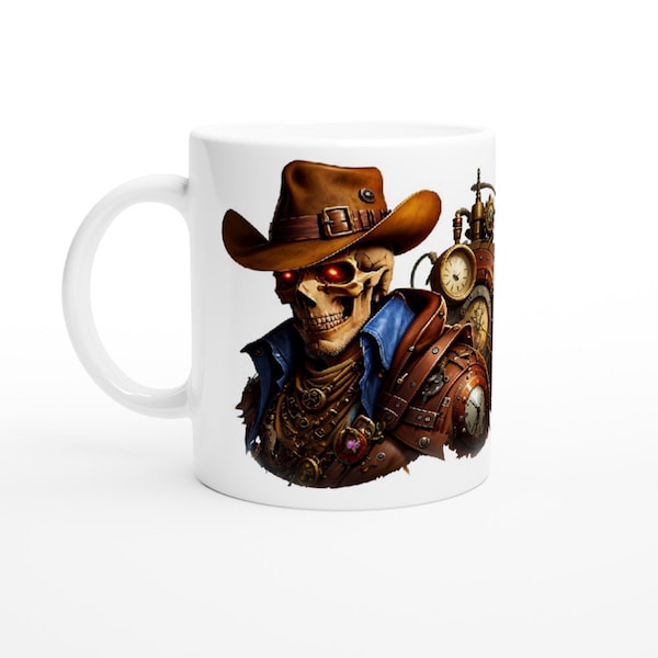 Mug Steampunk Skull Western