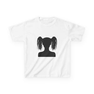 Riot Grrrl Silhouette Art Tee Braided Punk Girl Shirt