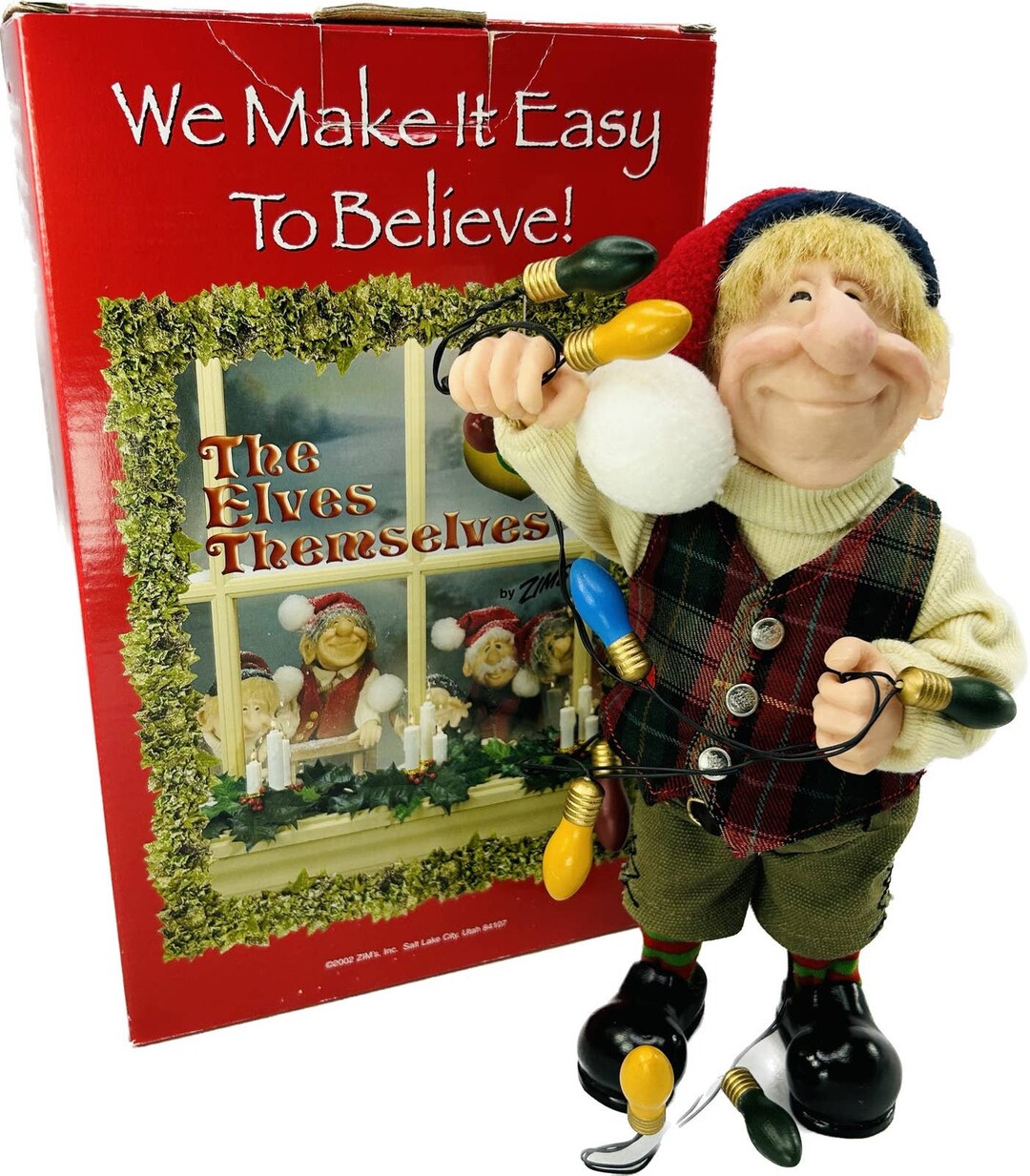 Zim's the Elves Themselves ALBERT the Elf Holding Etsy