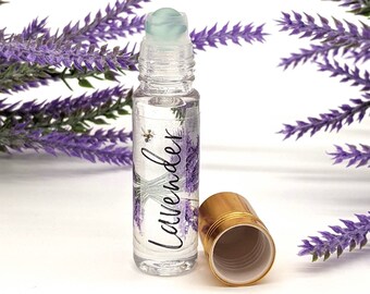 Lavender Perfume Roll On Fragrance Oil // Natural // Vegan // Alcohol Free // Pocket Size // Cruelty Free