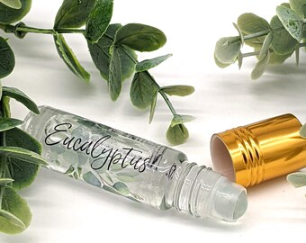 Eucalyptus Perfume Roll On Fragrance Oil // Natural // Vegan // Alcohol Free // Pocket Size // Cruelty Free