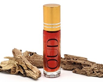 Oud Perfume Roll On Fragrance Oil // Natural // Vegan // Alcohol Free // Pocket Size // Cruelty Free