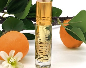 Orange Blossom Perfume Roll On Fragrance Oil // Natural // Vegan // Alcohol Free // Pocket Size // Cruelty Free