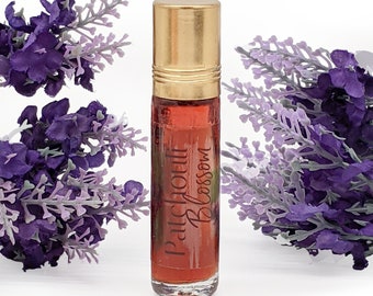 Patchouli Blossom Perfume Roll On Fragrance Oil // Natural // Vegan // Alcohol Free // Pocket Size // Cruelty Free