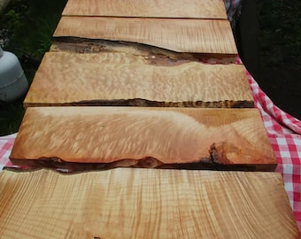 Figured Maple Boards (quilt, flame, burl, spalt, plain) - Figured Maple Hobby Wood & Craft Wood