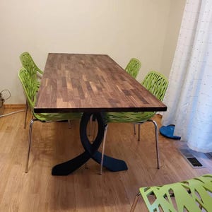 Large Kitchen Island or Table Top - Up to 42" x 84" - Premium Walnut Butcher Block