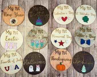 Etiquetas para los primeros hitos navideños del bebé