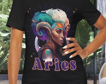 Aries T Shirt Women Aries Tshirt Aries Birthday Shirt Aries Birthday Gifts for Her Aries Astrology Gifts Aries Gifts for Women T-Shirt April
