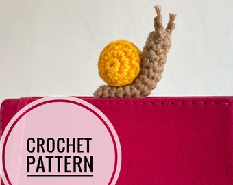 Schema segnalibro a forma di lumaca all'uncinetto: accessorio libro amigurumi (schema PDF)