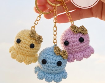 Crochet Octopus Keychain Pattern: Amigurumi PDF Tutorial (Digital Download