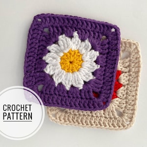 Daisy Granny Square Crochet Pattern: Easy PDF Tutorial