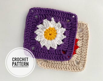 Daisy Granny Square Crochet Pattern: Easy PDF Tutorial