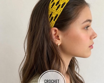 Lace Crochet Headband Pattern: Easy Openwork Design (PDF Pattern)