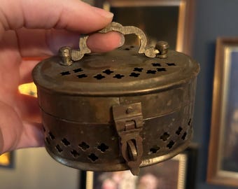 Vintage metal incense holder