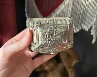 Small Vintage Silver Trinket Box