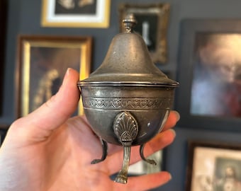 Vintage metal incense holder