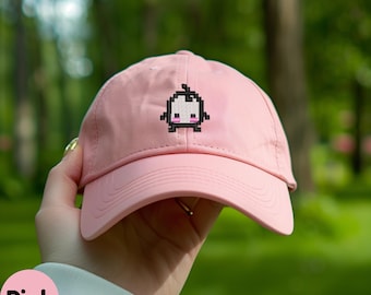 Junimo Baseball Cap aus der Pixel Stickerei: Von Stardew inspirierte Gamer Kappe